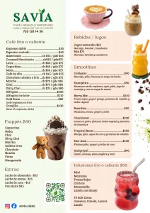 menu savia